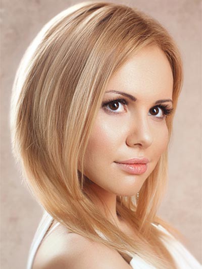 Concise Human Hair Straight Lace Front Wig