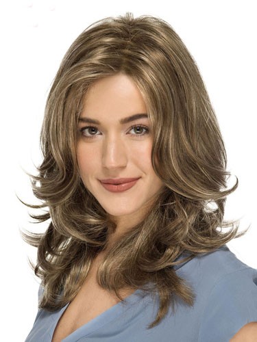 Pretty Lace Front Wavy Remy Human Hair Wig