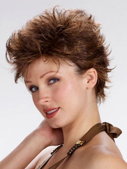 Modern Short Wavy Full Lace Wig For Woman