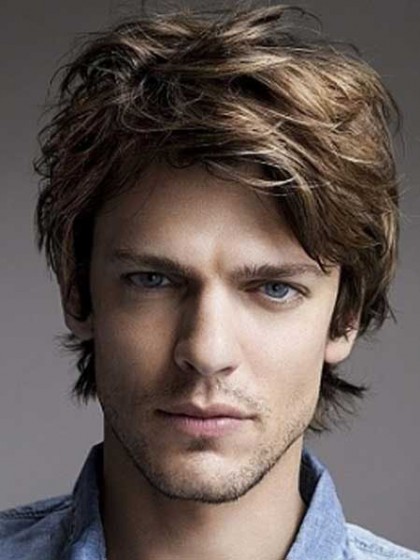 Nice Lace Front Wavy Men Wig