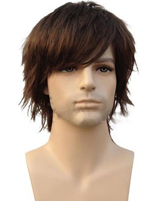 Attractive Human Hair Straight Capless Wig