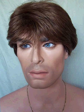 Super Charming Short Straight Synthetic Mens Wig