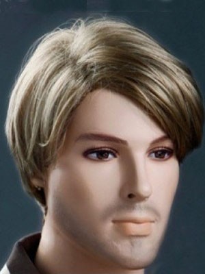 Stylish Soft Blonde Short 6 Inch Mens Wig