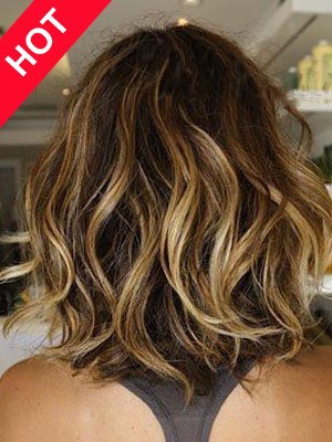 Discount Wavy Human Hair Wig