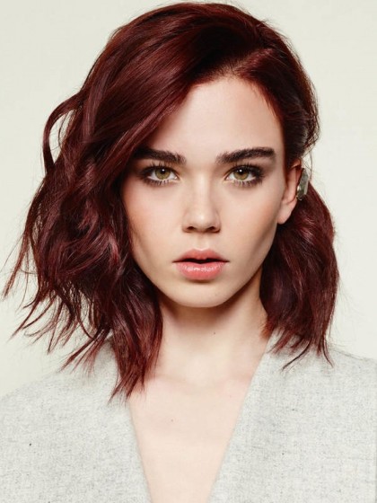 Elegant Wavy Lace Front Synthetic Wig