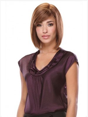Smooth Capless Straight Synthetic Wig