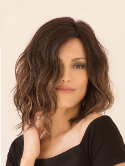 Smooth Synthetic Lace Front Wavy Wig