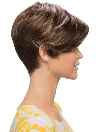 Romantic Pixie Cut with a Smooth Wig