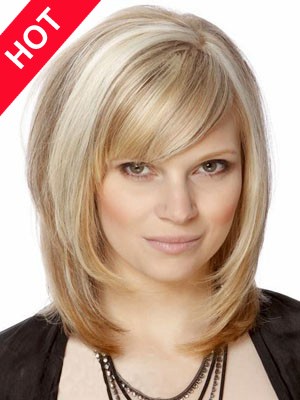 Synthetic Shoulder Length Chemotherapy Wig