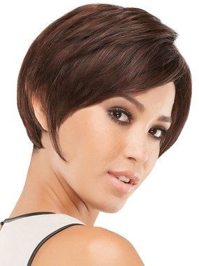 Shimmering Lace Front Straight Synthetic Wig