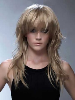 Stunning Long Wavy Synthetic Wig For Women