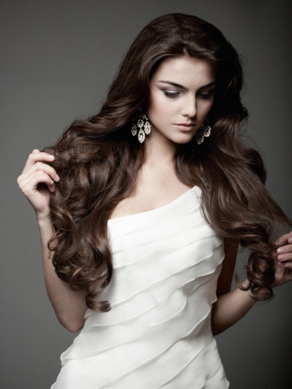 Charming Long Wavy Synthetic Wig For Women