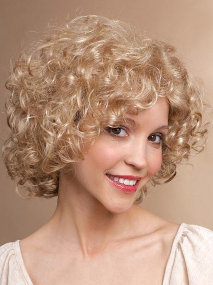 Graceful Medium Length Curly Synthetic Wig