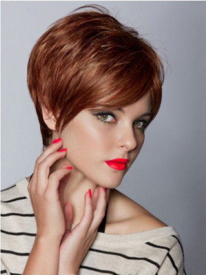 2018 New Style Short Boycuts Capless Straight Wig