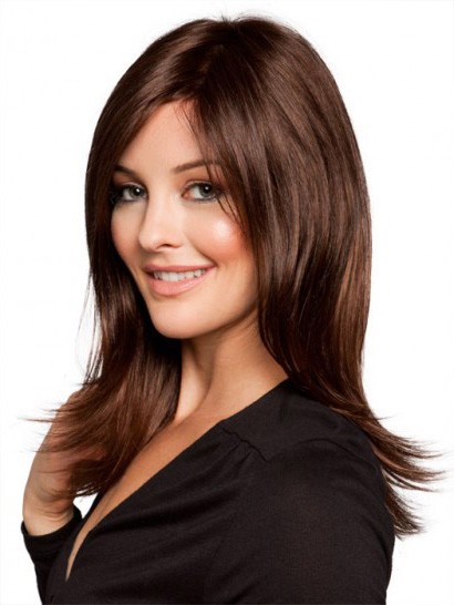 Romantic Long Wavy Monofilament Blonde Sleek Wig