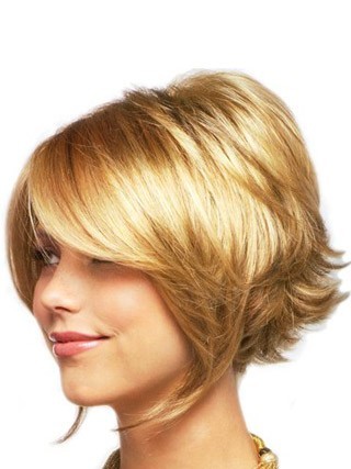 Fine Slightly Wavy Synthetic Wig