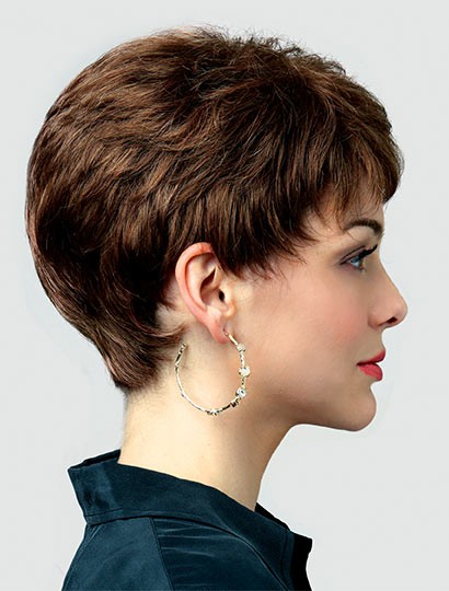 Graceful Lace Front Fashionable Short Synthetic Wig 