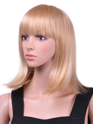 Stunning Medium Straight Capless Wig