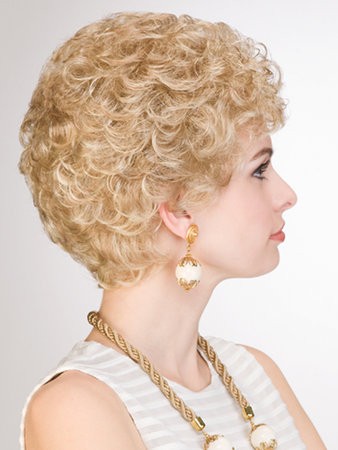 Synthetic Curly Medium Lace Front Wig