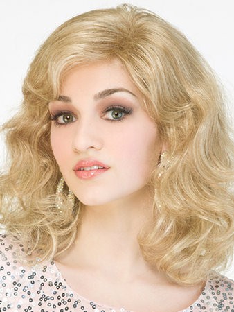 Simple Wavy Synthetic Capless Wig