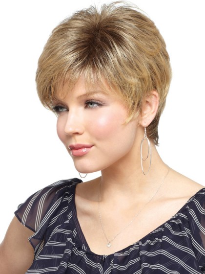 Elegant Short Length Capless Synthetic Wig