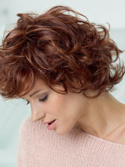 Magnificent Short Length Synthetic Lace Front Wig