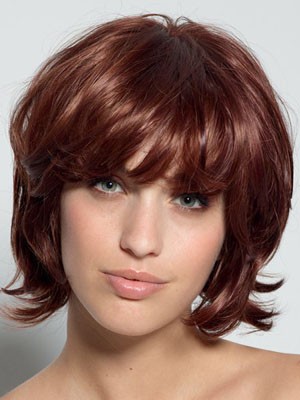 Natural Short Lace Front Wavy Synthetic Wig