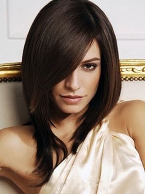 Modern Long Capless Synthetic Straight Wig