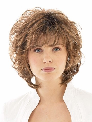 Stunning Shoulder Length Layered Synthetic Wig