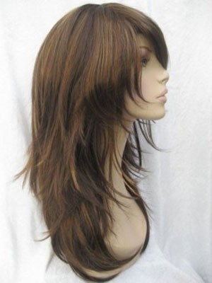 Modern Capless Synthetic Straight Long Wig