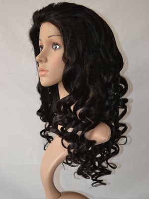 Fabulous Synthetic Lace Front Wavy Wig