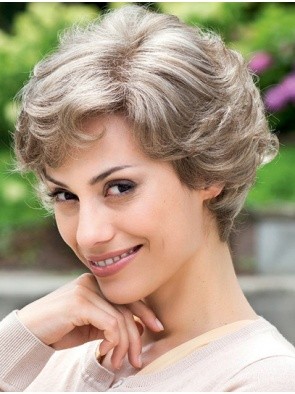 Pleasant Synthetic Wavy Capless Wig