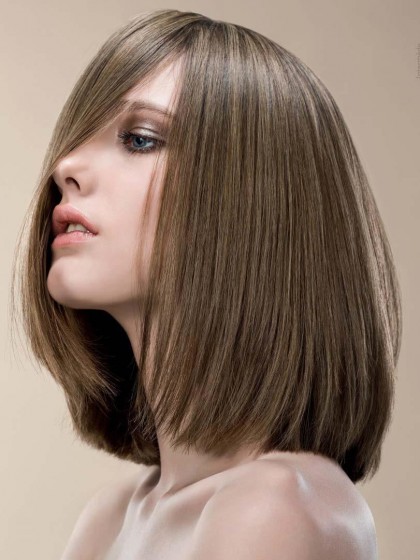 Fashionable Synthetic Straight Lace Front Wig