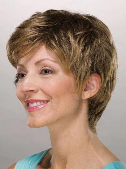 Beautiful Short Boy Cut Layered Cynthia Synthetic Wig