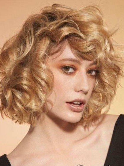 Natural Wavy Capless Synthetic Wig