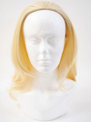 Softly Crimped Synthetic Band 3/4 Wig