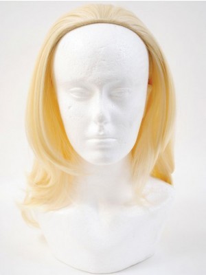 Mid-length Synthetic Half Wig with Headband