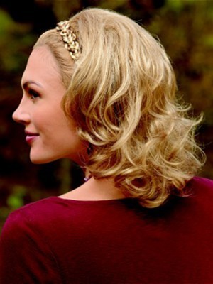 Medium length Synthetic Braided Headband Wig