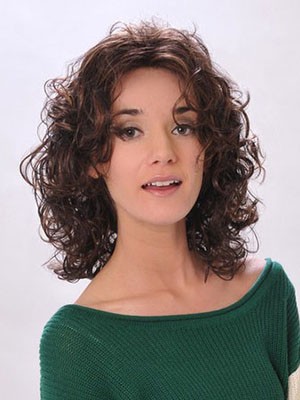 Wavy Capless Medium Synthetic 3/4 Wig