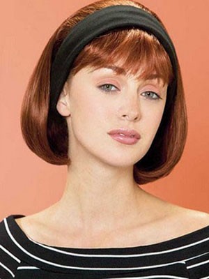 Straight Capless Short Synthetic 3/4 Wig