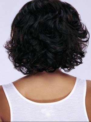 Gorgeous Wavy Capless Short Synthetic 3/4 Wig