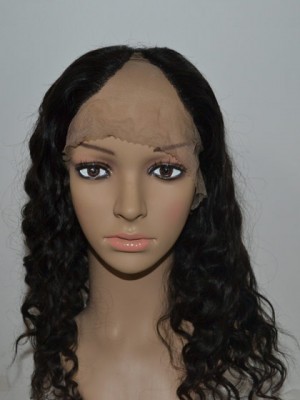 Remy Hair Long Wavy U Part Wig