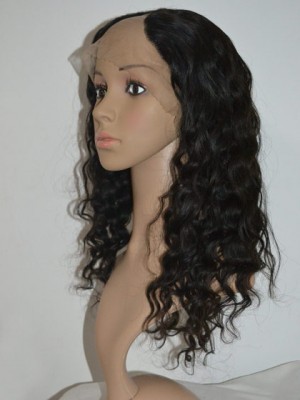 Remy Hair Long Wavy U Part Wig