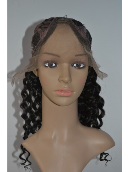 Long Wavy Remy Human Hair U Part Wig