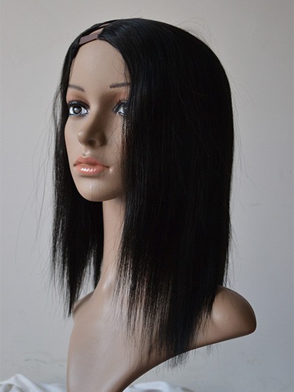 Medium Natural Straight U Part Wig