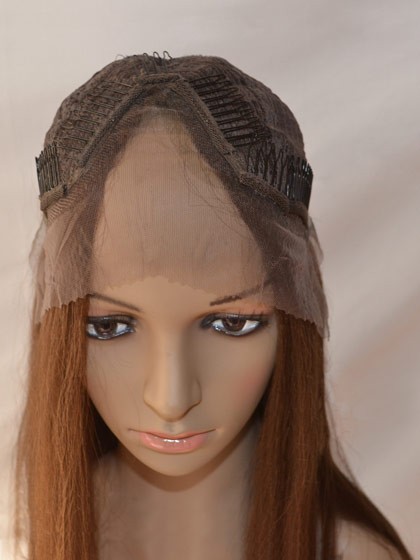 Long Straight Lace Front Human Hair U Part Wig