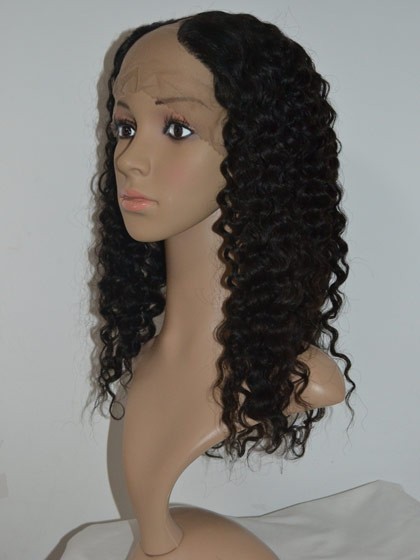 Spiral Curls Remy Hair U Part Wig