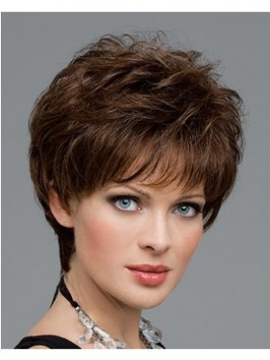 Comfortable Human Hair Wavy Capless Wig