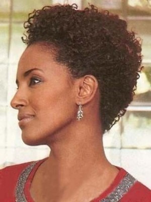 Popular Capless Short Curly 100% Remy Human Hair