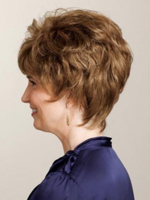 Classic Capless Short Curly Human Hair Wig